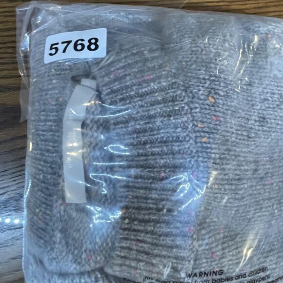 One Grey Day Sweater Womens Small Gray Lyle Cashmere Speckled Pullover Knit Cozy - Picture 11 of 11